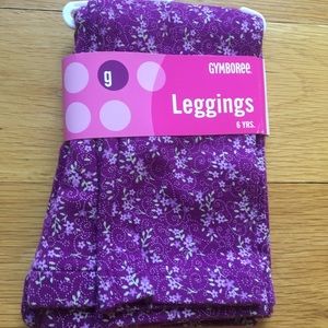 GYMBOREE leggings 6 years NEW
