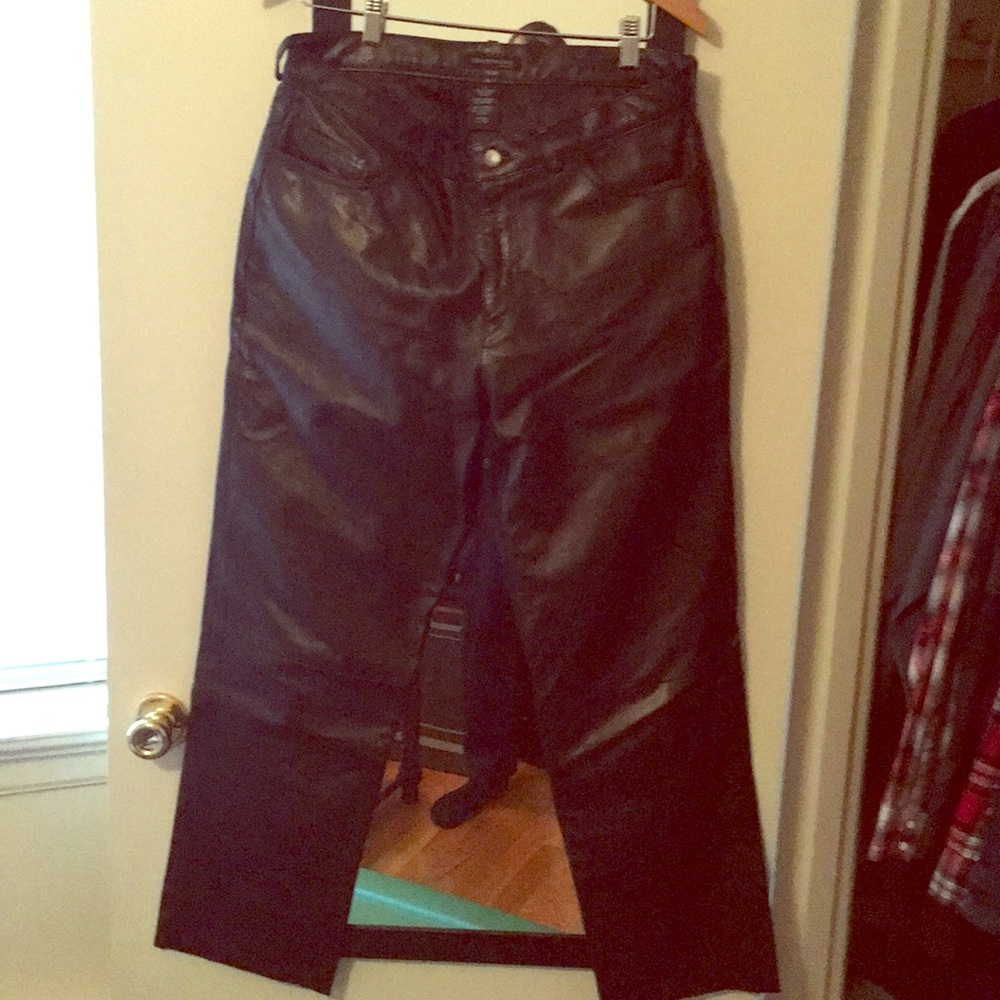 Kenneth cole leather pants size 34