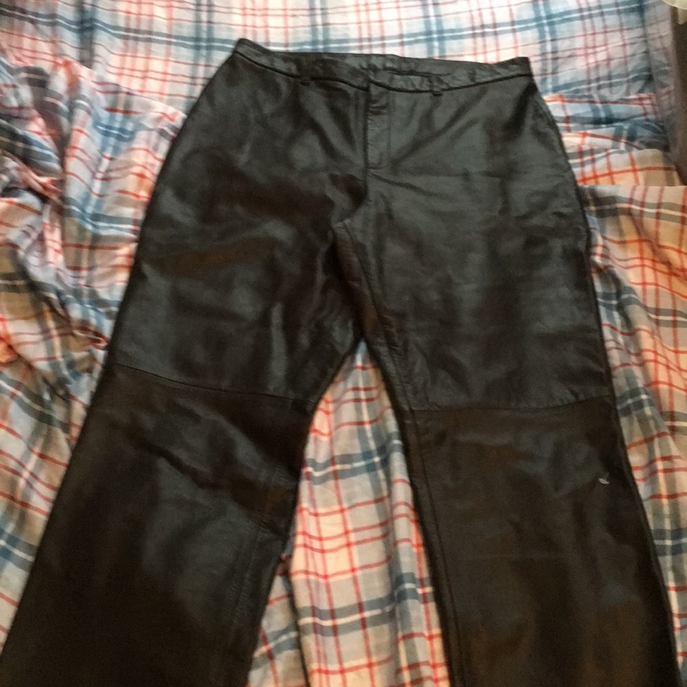 Nine west leather pants size 12