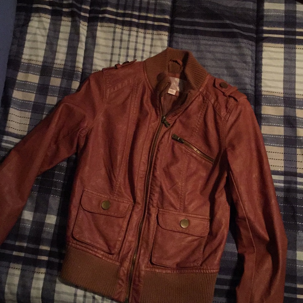 Like new faux leather jacket from target