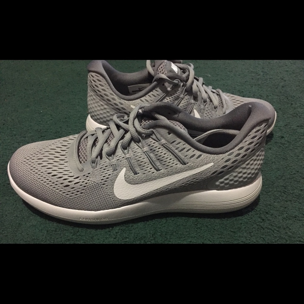 Grey & white Nike
