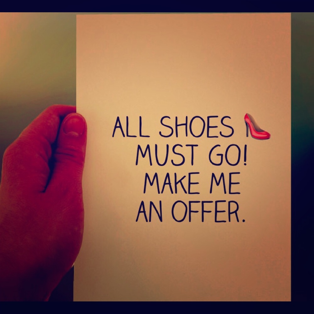 All Shoes MUST GO!