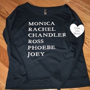 NWOT Friends long sleeve tee size small