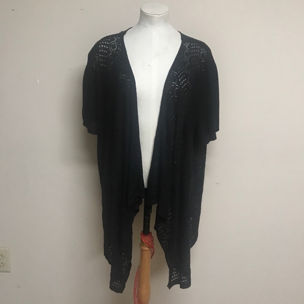 Lace Short Sleeve Cardigan