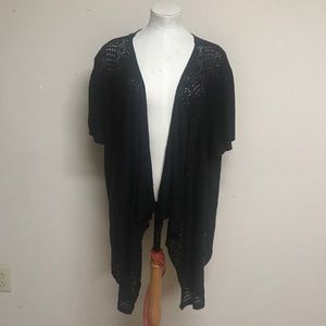 Lace Short Sleeve Cardigan