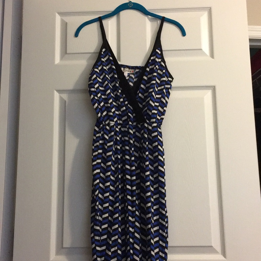 Blue, Black and White Jumpsuit- Juniors Sz Medium