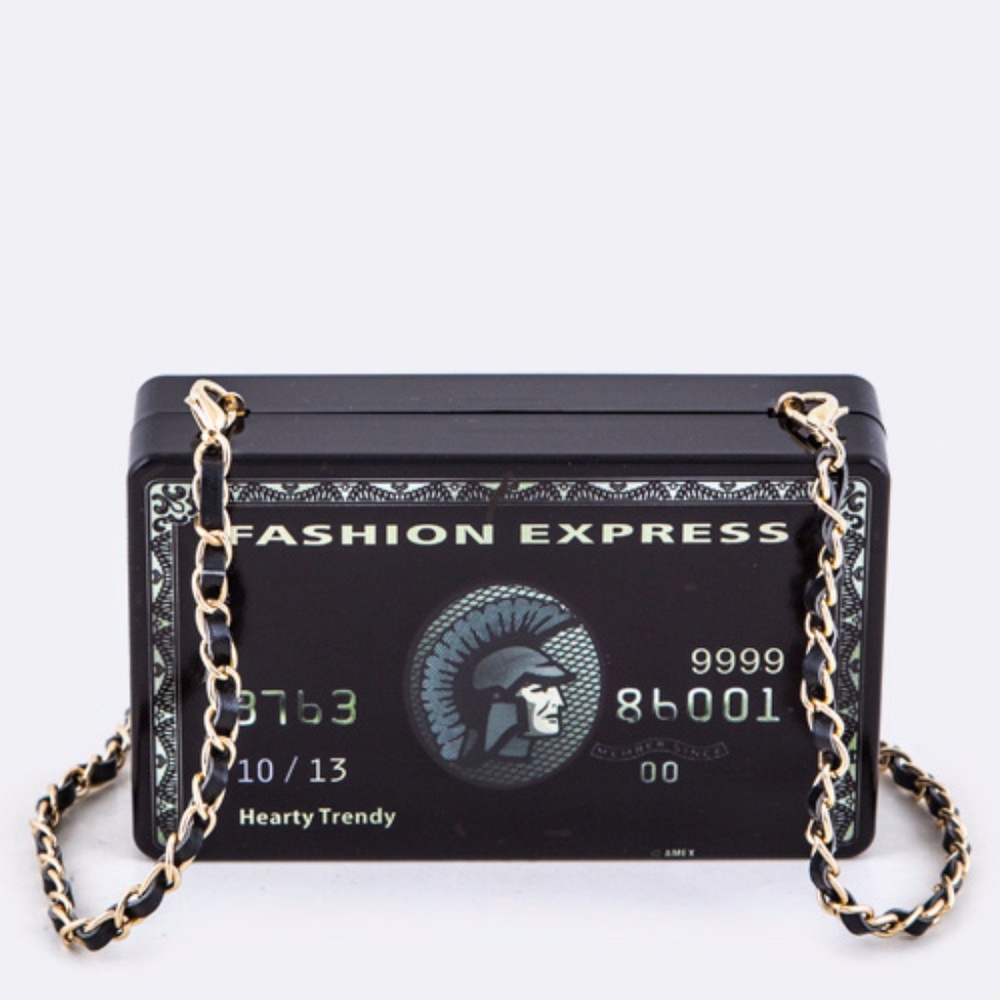 Credit Card Design Iconic Box Clutch