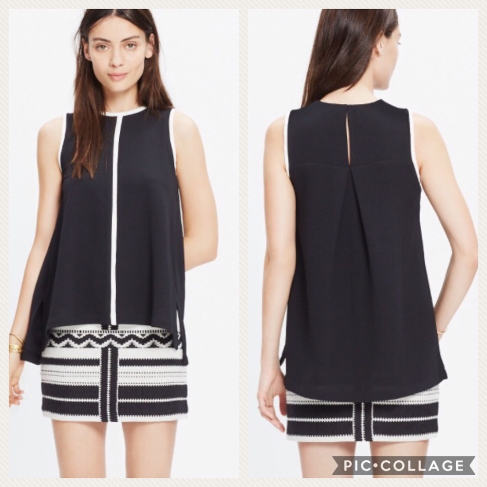 Madewell Crepe Canal Tank Top Size Medium