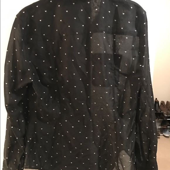 Super cute heart button up! - Picture 2 of 4