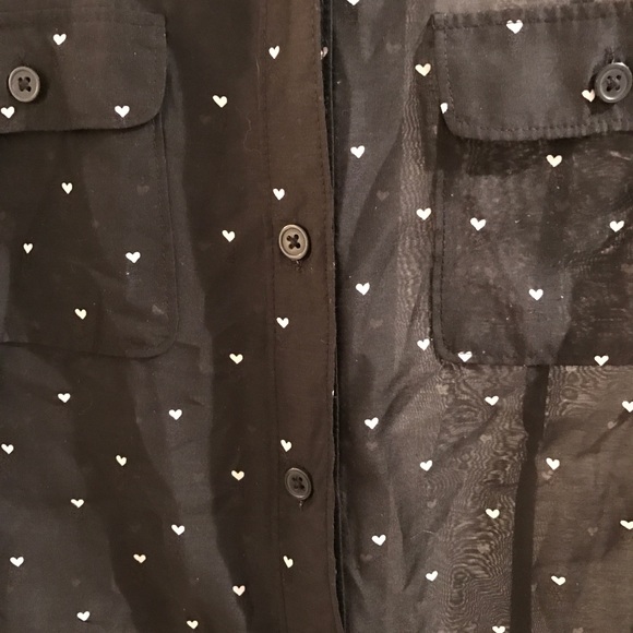 Super cute heart button up! - Picture 4 of 4