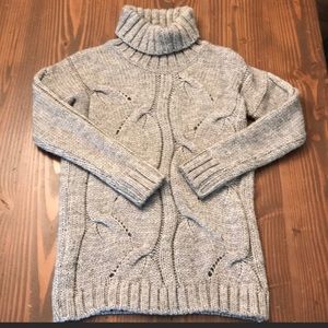 Elsamanda anthro cable knit turtleneck sweater