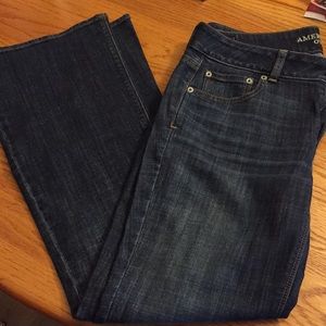 AE dark wash artist jeans