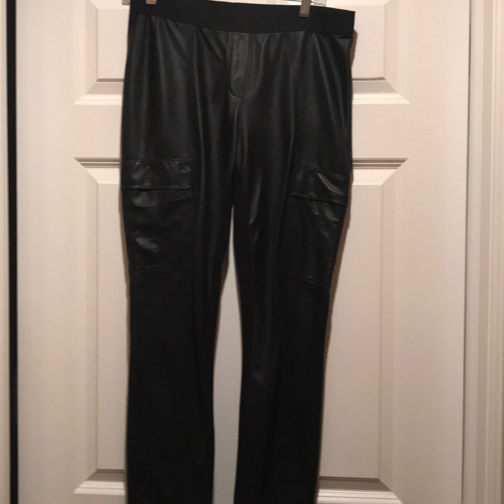 BCBGMACAZRIA faux leather leggings