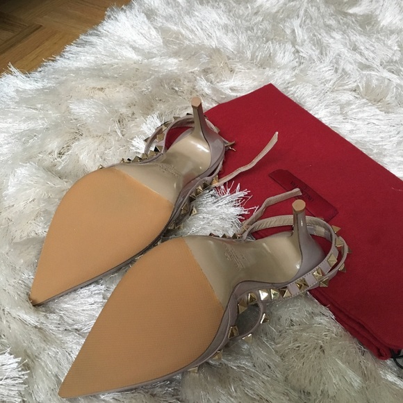 Valentino Rock Studs Powder size 34/35 US 4/5 NWT - Picture 6 of 7