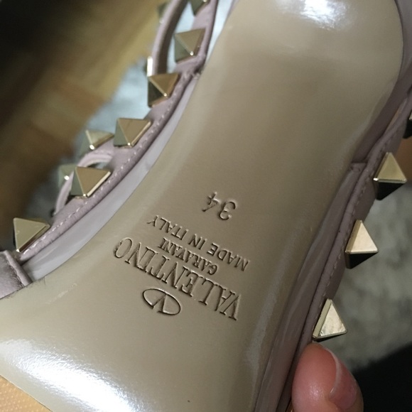 Valentino Rock Studs Powder size 34/35 US 4/5 NWT - Picture 5 of 7