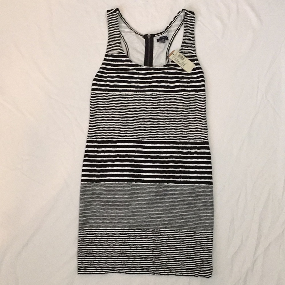 Black & White dress with triangular cutouts