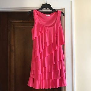 Pink Tiered London Times Dress