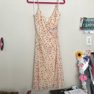 No Boundaries - Yellow Dress with Rose Print