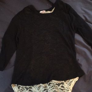 black sweater