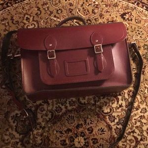 Oxblood Cambridge Satchel Company leather bag