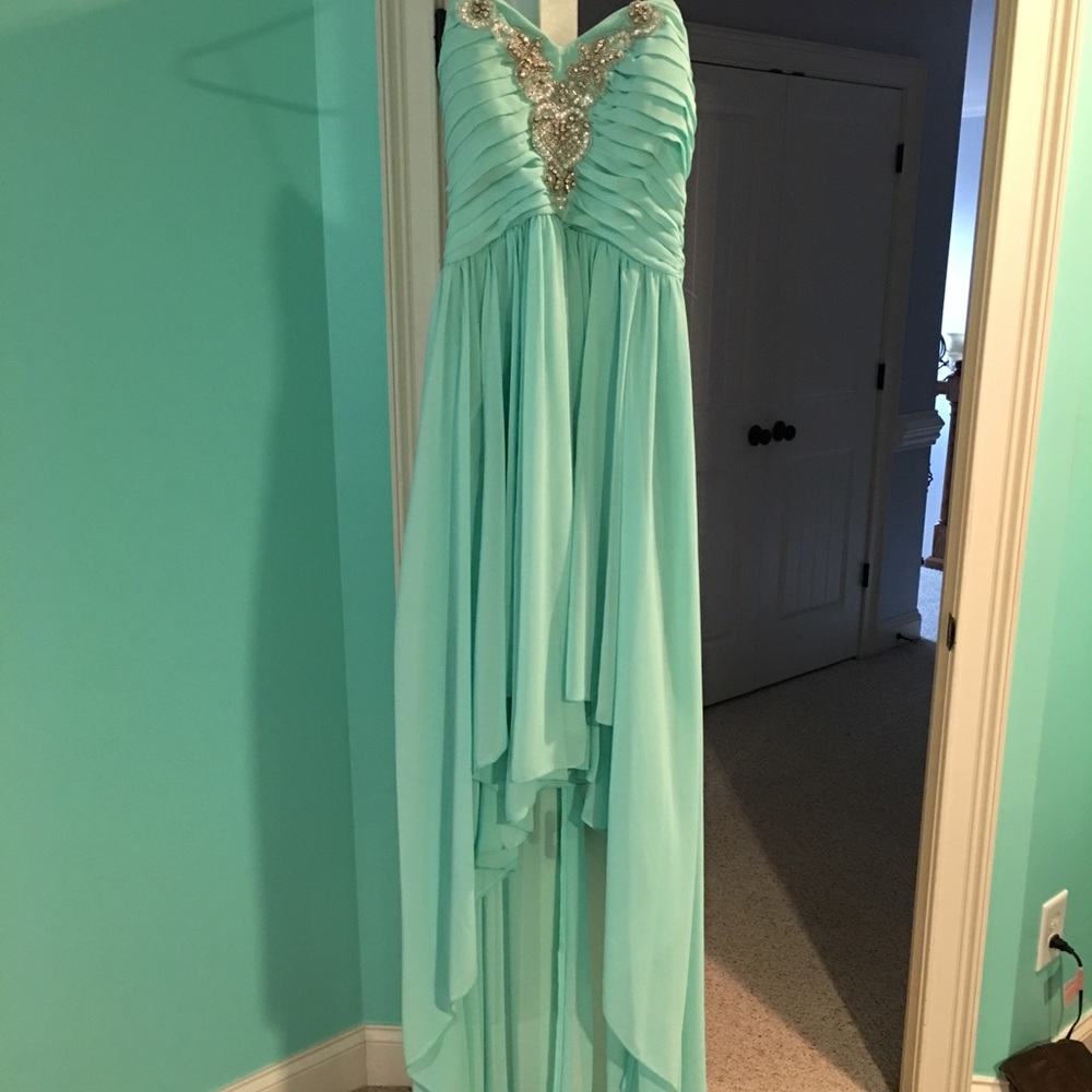 Jodi Kristopher formal highlow dress