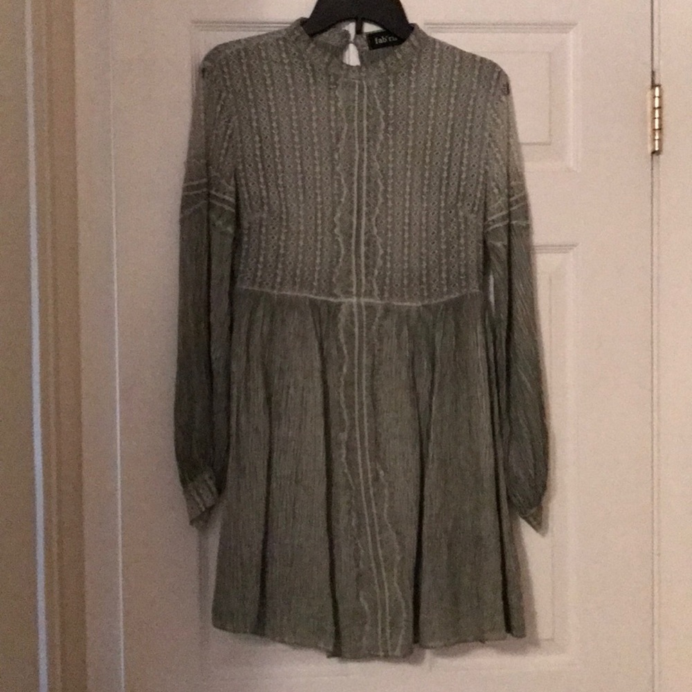 Fab'rik green dress.