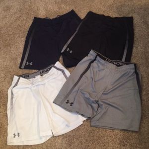 4 Pairs Men’s Under Armour gym/ Basketball Shorts!