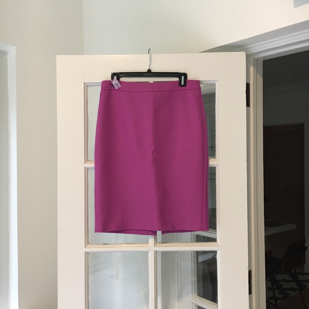 JCrew Pencil Skirt in Pink/Purple Color