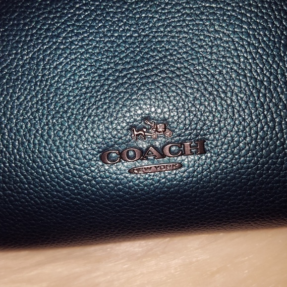 Pearl Blue Coach Purse - Picture 2 of 3