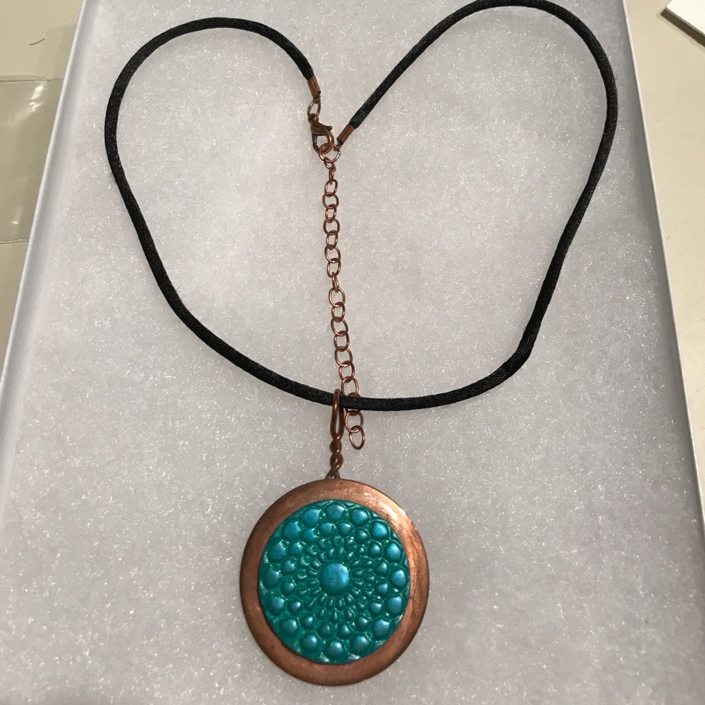 Choker Copper with turquoise