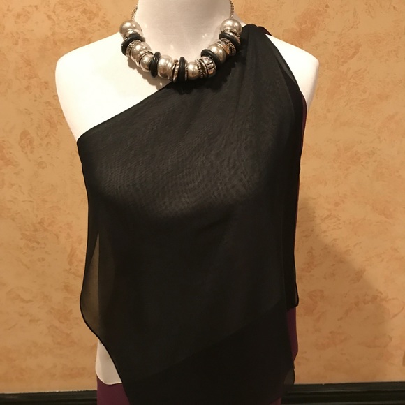 ELIJAH - One shoulder, Tiered Tunic Top - Picture 5 of 5