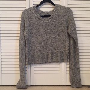 Cropped Gray Sweater from Japan