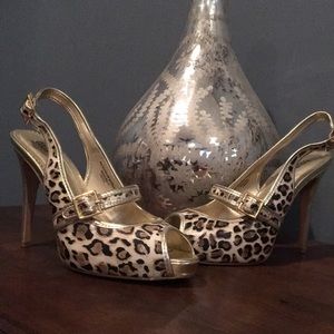 Collin Stuart leopard heels