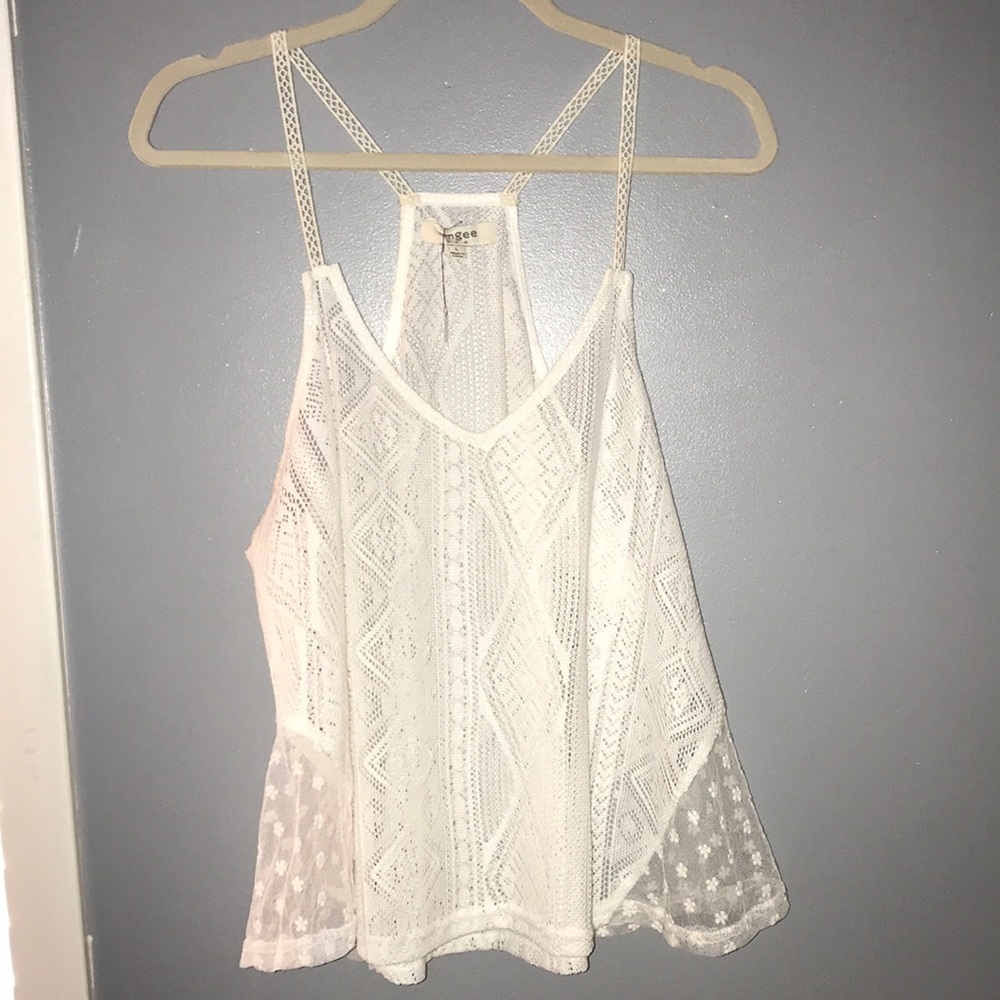 Crochet racer back tank