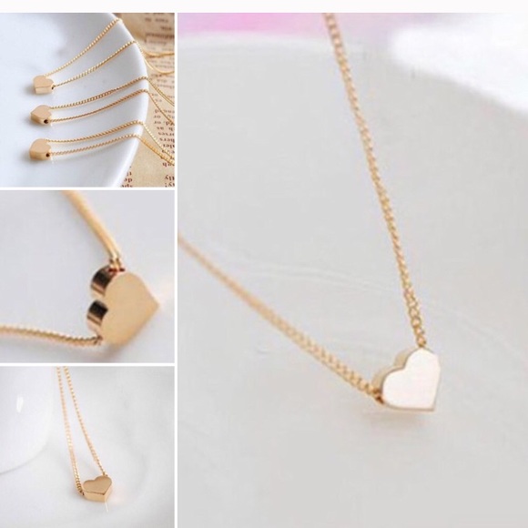 1MORE LEFT Rated 5 ⭐️⭐️Gold Plated Dainty Heart - Picture 6 of 7