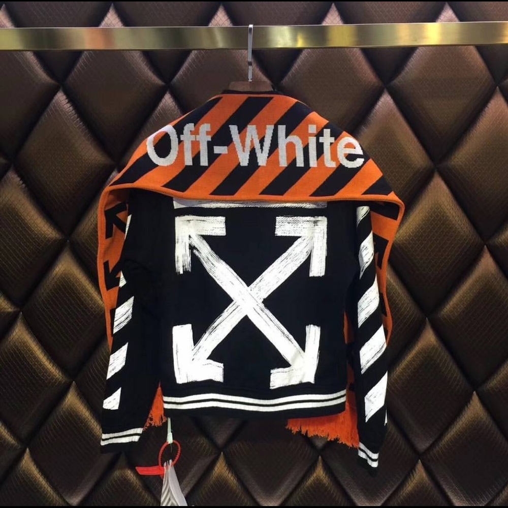 Off white scarf