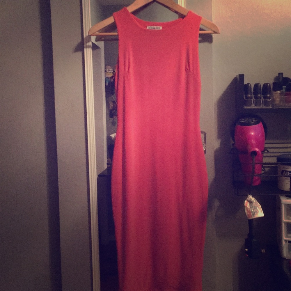 Peach dress