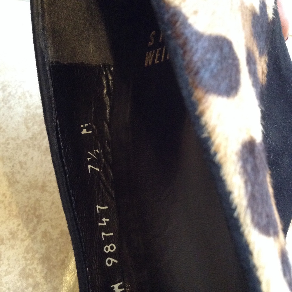 Stuart Weitzman Cheetah Open Toe Wedges - image 6