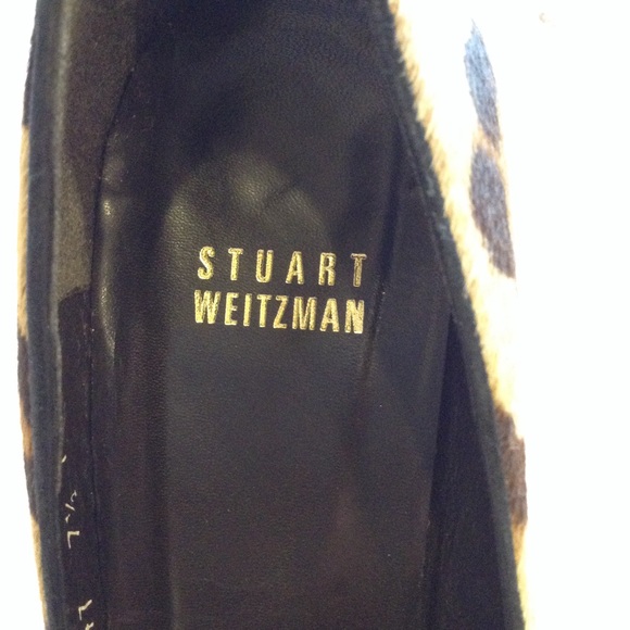 Stuart Weitzman Cheetah Open Toe Wedges - Picture 5 of 6