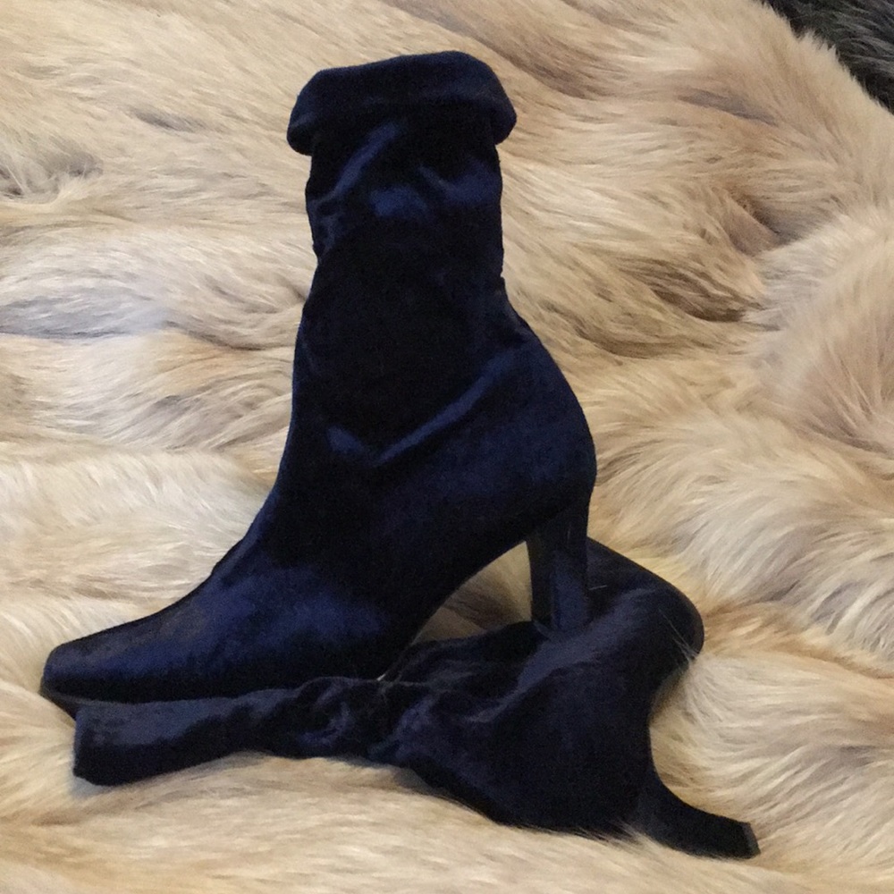 Blue Velvet Boots *MADE IN JAPAN* brand new