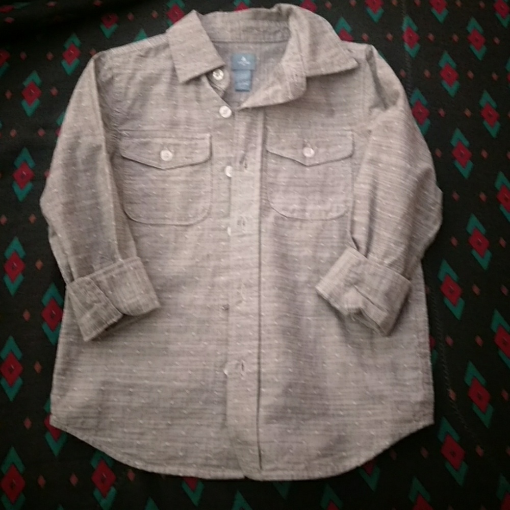 Gray Button Up