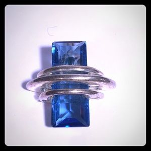 Blue stone pendant