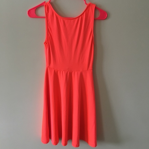 h&m neon dress