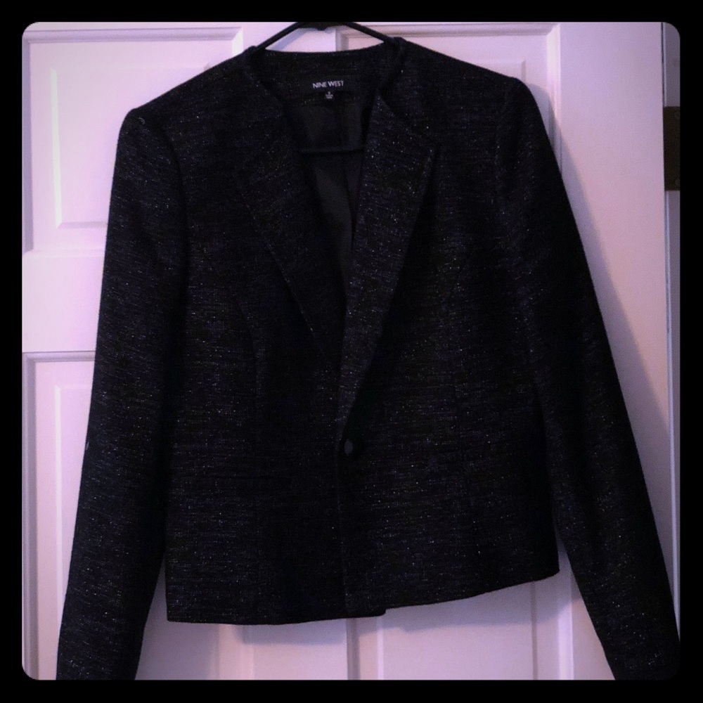 Nine West so 4 sparkly black blazer