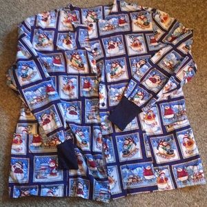 Christmas scrub jacket
