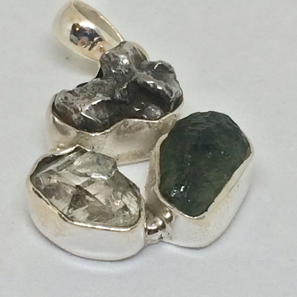 💯 %GENUINE CZECH MOLDAVITE,HERK. DIA. /METERORITE