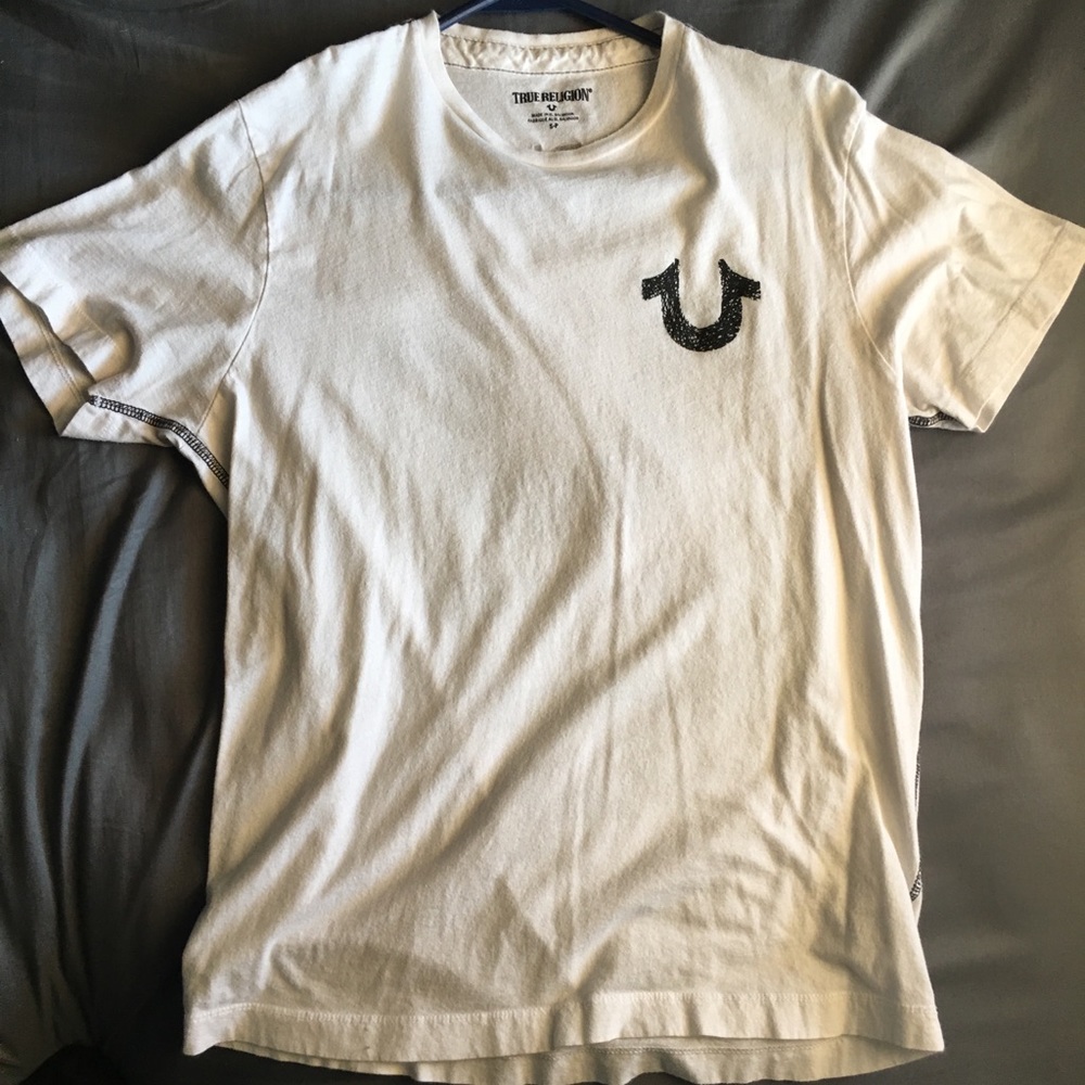 True Religion white T-shirt.