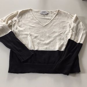 Black and white sweater