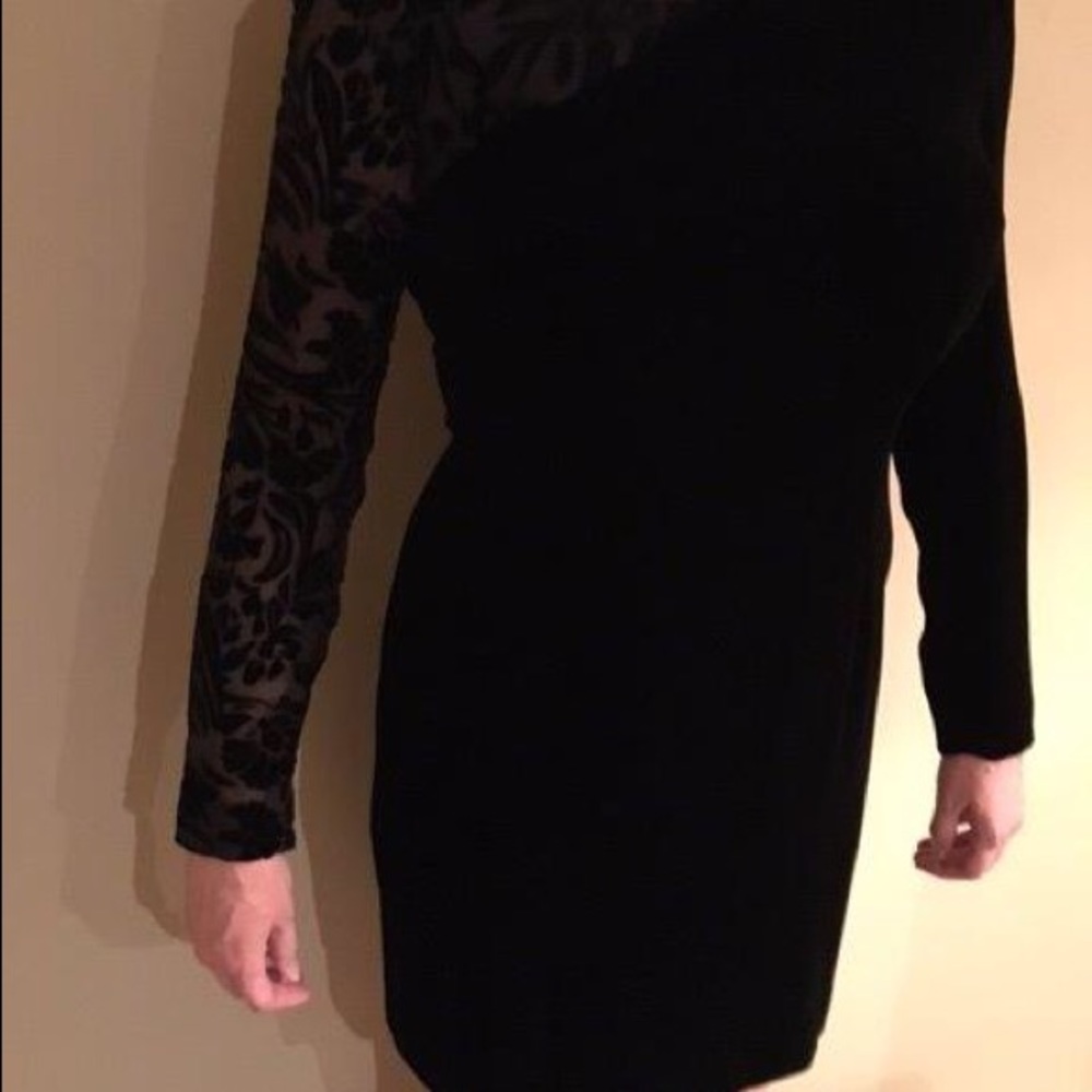 Liz Claiborne velour burnout dress sz 6