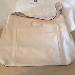 Kate spade white leather handbag